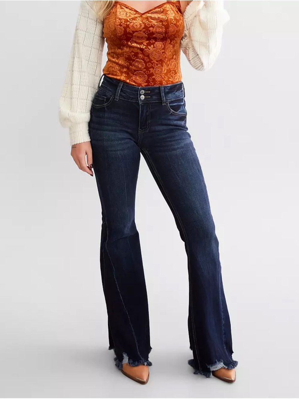 KanCan Signature Mid-Rise Super Flare Stretch Jean